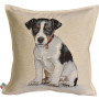 Cuscino gobelin disegno Jack Russell cucciolo