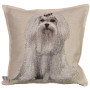Gobelin decorative cushion with Maltese design
