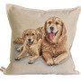 Gobelin decorative cushion with Golden Retriever design