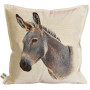 Gobelin decorative cushion with Donkey design