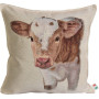 Cuscino gobelin disegno Mucca