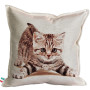 Cuscino gobelin disegno Gattino