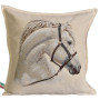 Cuscino gobelin disegno Cavallo bianco
