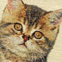 Gobelin decorative cushion with Dog and cat design