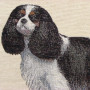 Gobelin decorative cushion with Tricolor Cavalier King design