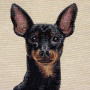 Cuscino gobelin disegno Pinscher