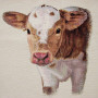 Cuscino gobelin disegno Mucca