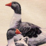 Cuscino gobelin disegno Oche