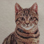 Gobelin decorative cushion with Romeo cat design