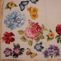 Gobelin topper with Wildflowers design