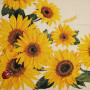 Gobelin topper with Sunflowers design
