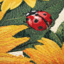 Gobelin decorative cushion with Sunflowers design