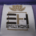 Square pot holder with gobelin border Lavender design