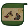 Presina quadrata con bordo gobelin disegno Butterfly
