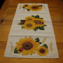 Gobelin table runner Sunflowers design