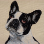 Cuscino gobelin disegno Bulldog francese