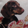 Cuscino gobelin disegno Gatto e Bassotto