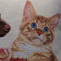 Cuscino gobelin disegno Gatto e Bassotto