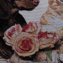 Cuscino gobelin disegno Gatto e Bassotto