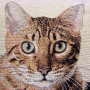 Cuscino gobelin disegno Gatto Romeo sdraiato