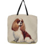 Borsa gobelin disegno Cavalier King Blenheim