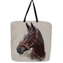 Borsa gobelin disegno Cavallo marrone