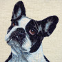 Borsa gobelin disegno Bulldog francese
