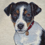 Borsa gobelin disegno Jack Russell cucciolo