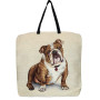 Borsa gobelin disegno Bulldog inglese