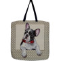 Borsa gobelin disegno Bulldog francese Willy