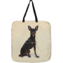 Gobelin shopper with Pinscher design