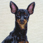 Borsa gobelin disegno Pinscher