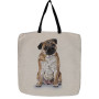 Gobelin shopper with Pug design