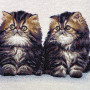 Borsa gobelin disegno Gatti Persiani
