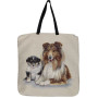 Borsa gobelin disegno Collie