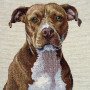 Borsa gobelin disegno Pitbull